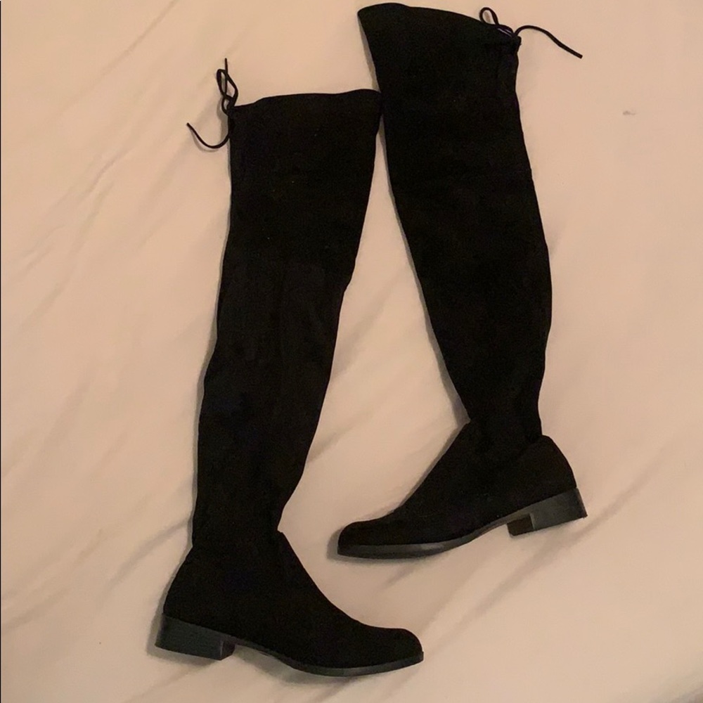 *Lowest Price* Over the knee black boots